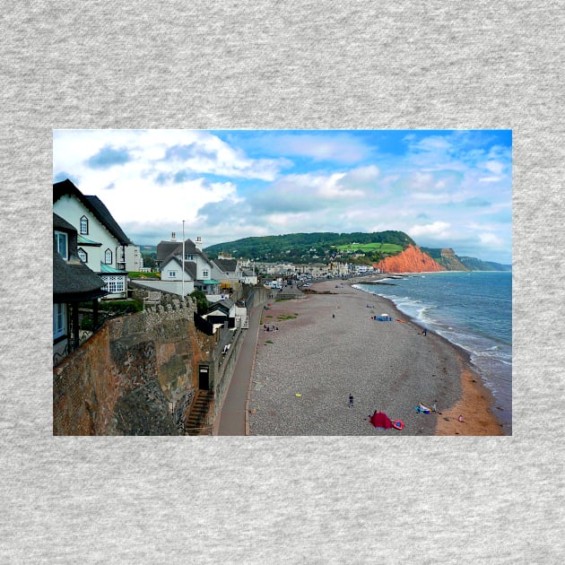 Sidmouth Beach Jurassic Coast Devon England by AndyEvansPhotos